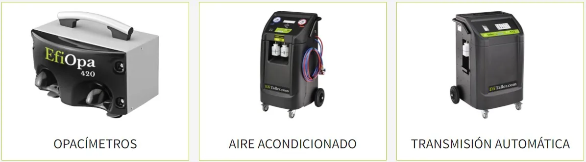 sliders de opacimetros, aire acondicionado y transmision automatica
