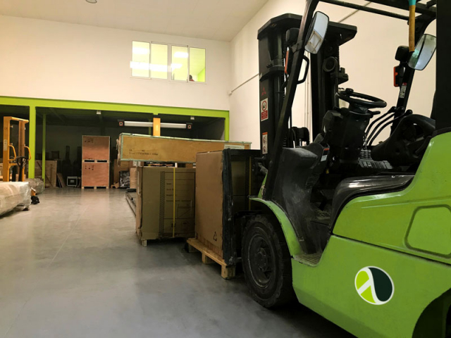 Showroom para nueva maquinaria