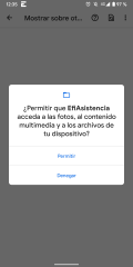 Permitir que la app acceda a las fotos y al contenido multimedia
