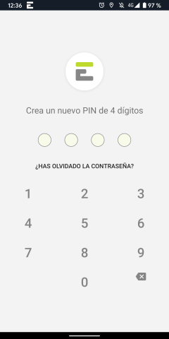 Pin de seguridad de acceso a la app Pin de seguridad de acceso a la app