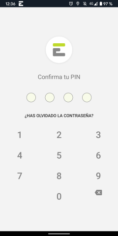 Pin de confirmación de seguridad de acceso a la app Pin de confirmación de seguridad de acceso a la app